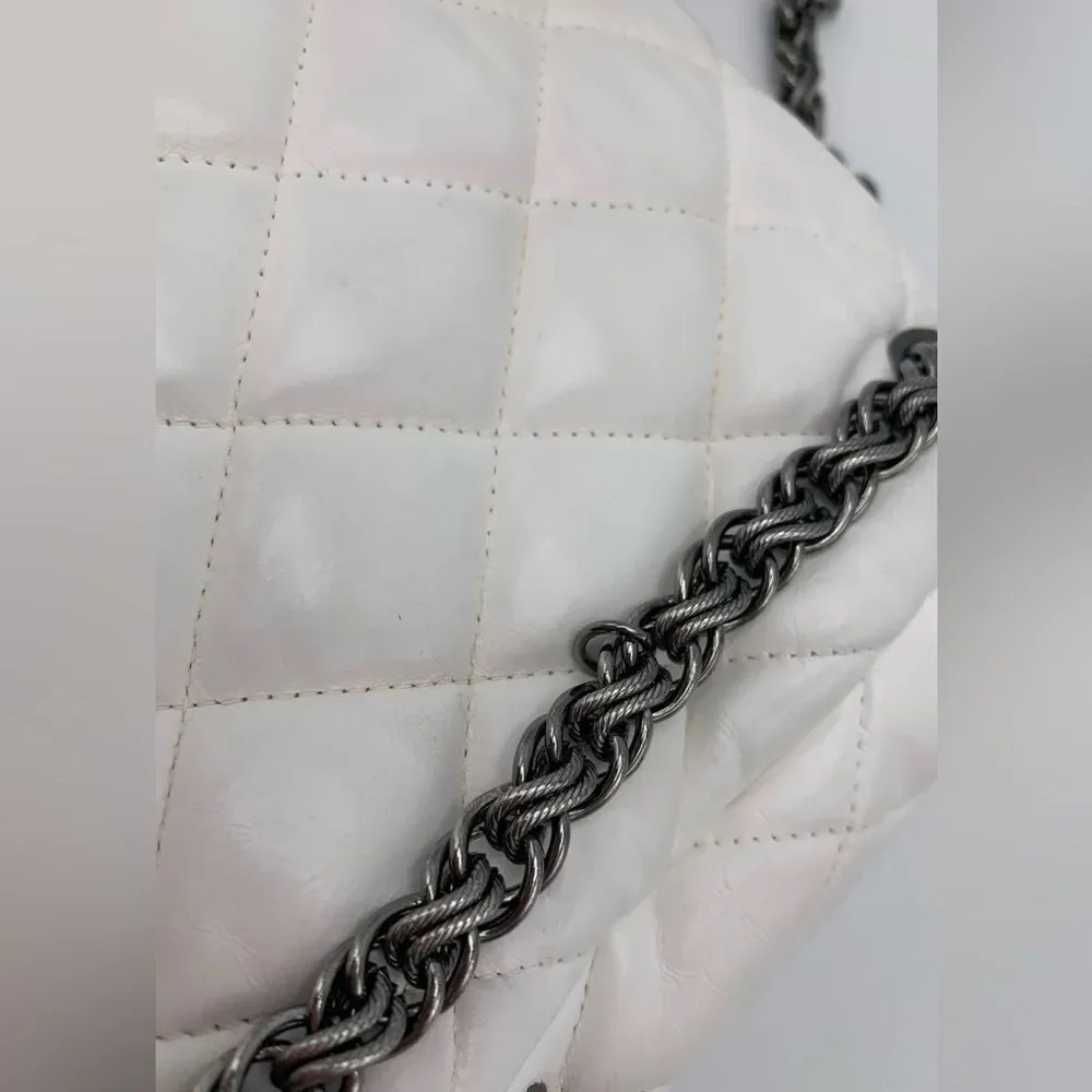 Chanel Moscow Kremlin  Cream Quilted Shoulder Bag with Iconic CC Closure